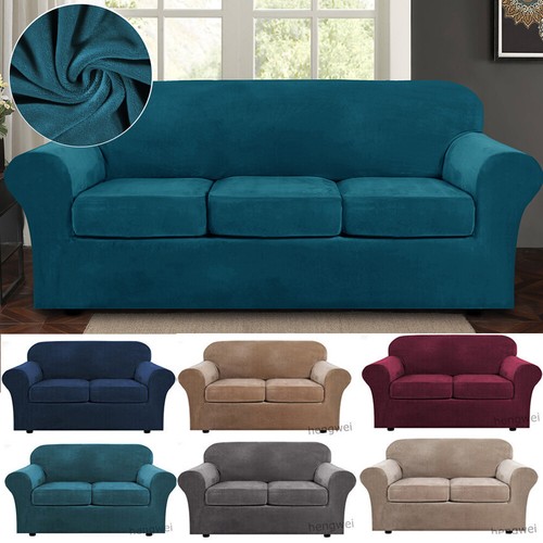 Stretch velvet sofa - velvet,