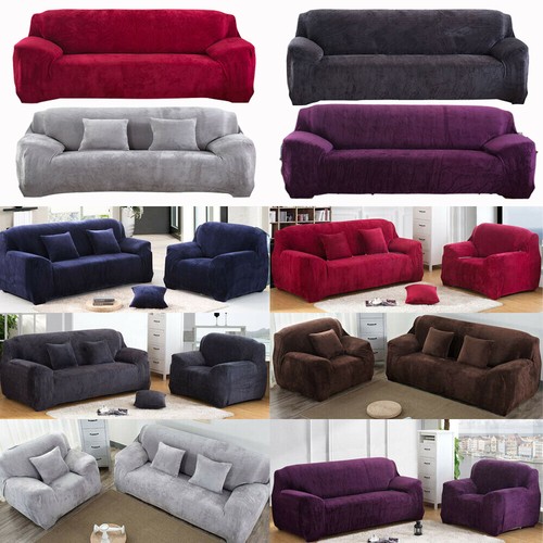 Stretch plush thick - plush, sofa