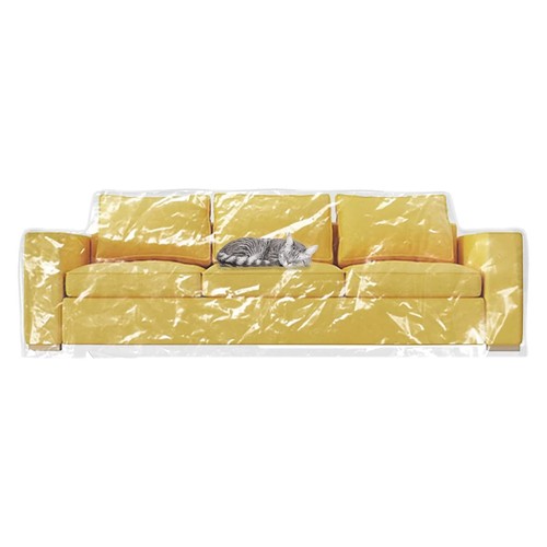 Clear vinyl couch cover - vinyl,