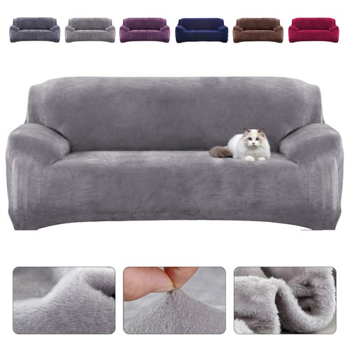 Stretch plush sofa covers 2 - stretch,