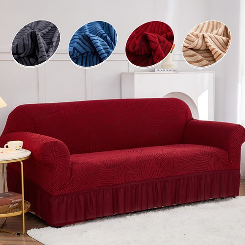 Interlaced striped sofa cover - interlaced,