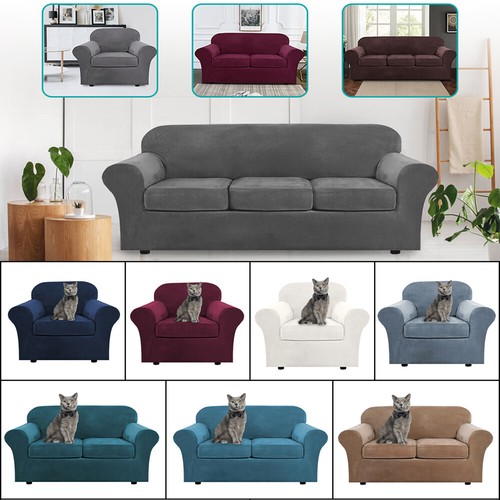 Velvet sofa covers chair - sofa,
