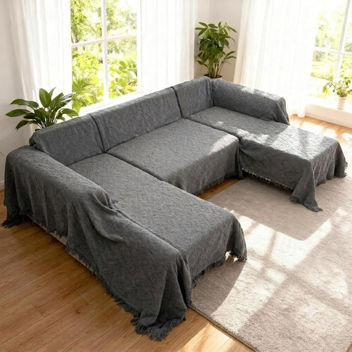 Shaped sectional couch - u,