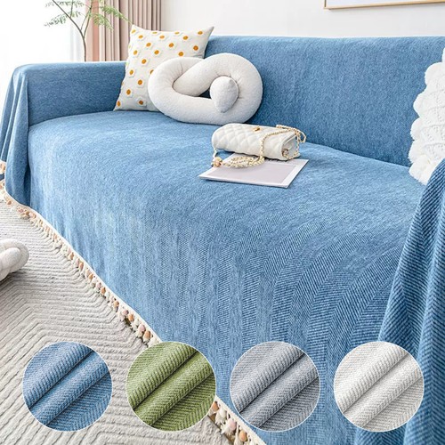 Boho chenille sofa - chenille, with