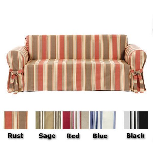 Twill cotton stripe sofa - twill, or