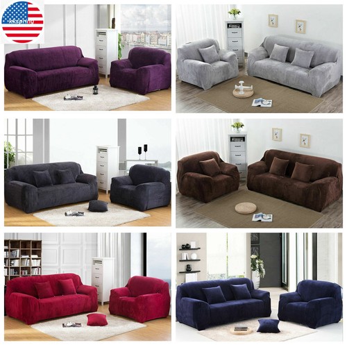 Thick plush sofa covers - thick,