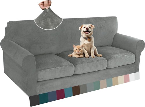 Luxury velvet couch cover - cover, 4