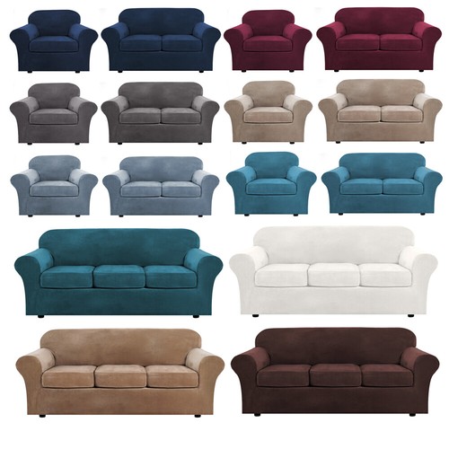 Stretch velvet sofa cover - velvet,