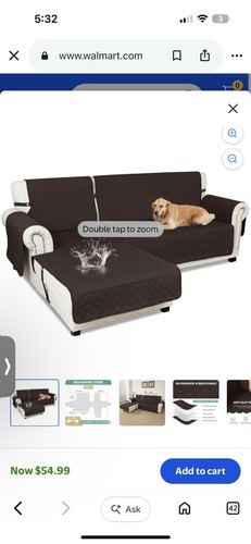 Sectional couch cover - for, dogs