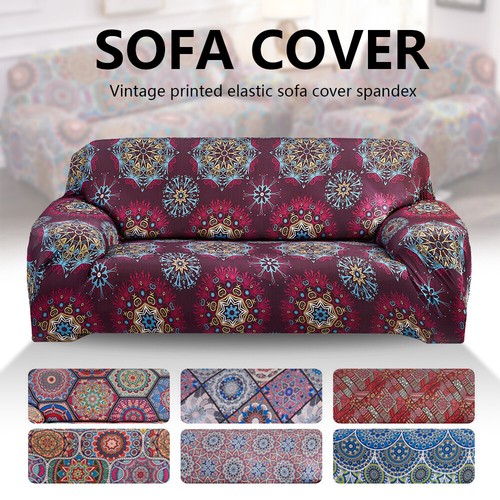 Retro floral sofa cover - floral,
