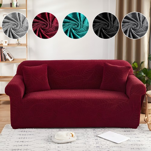 Leaf jacquard sofa cover full - leaf,