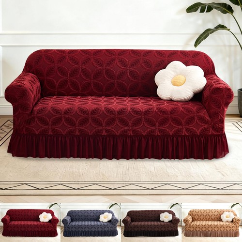 Jacquard sofa slipcover - sofa, w/